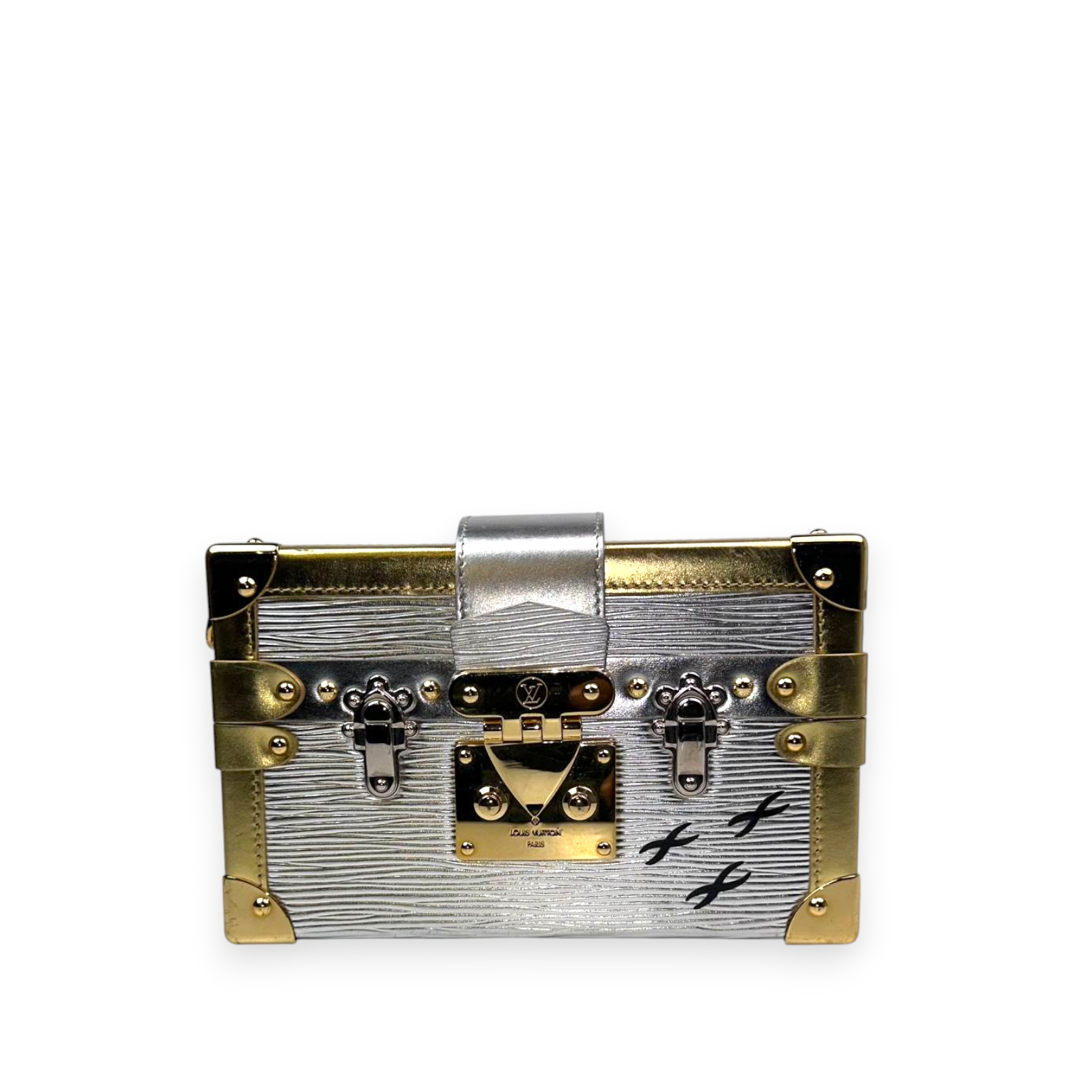 LV Petite Malle Silver
