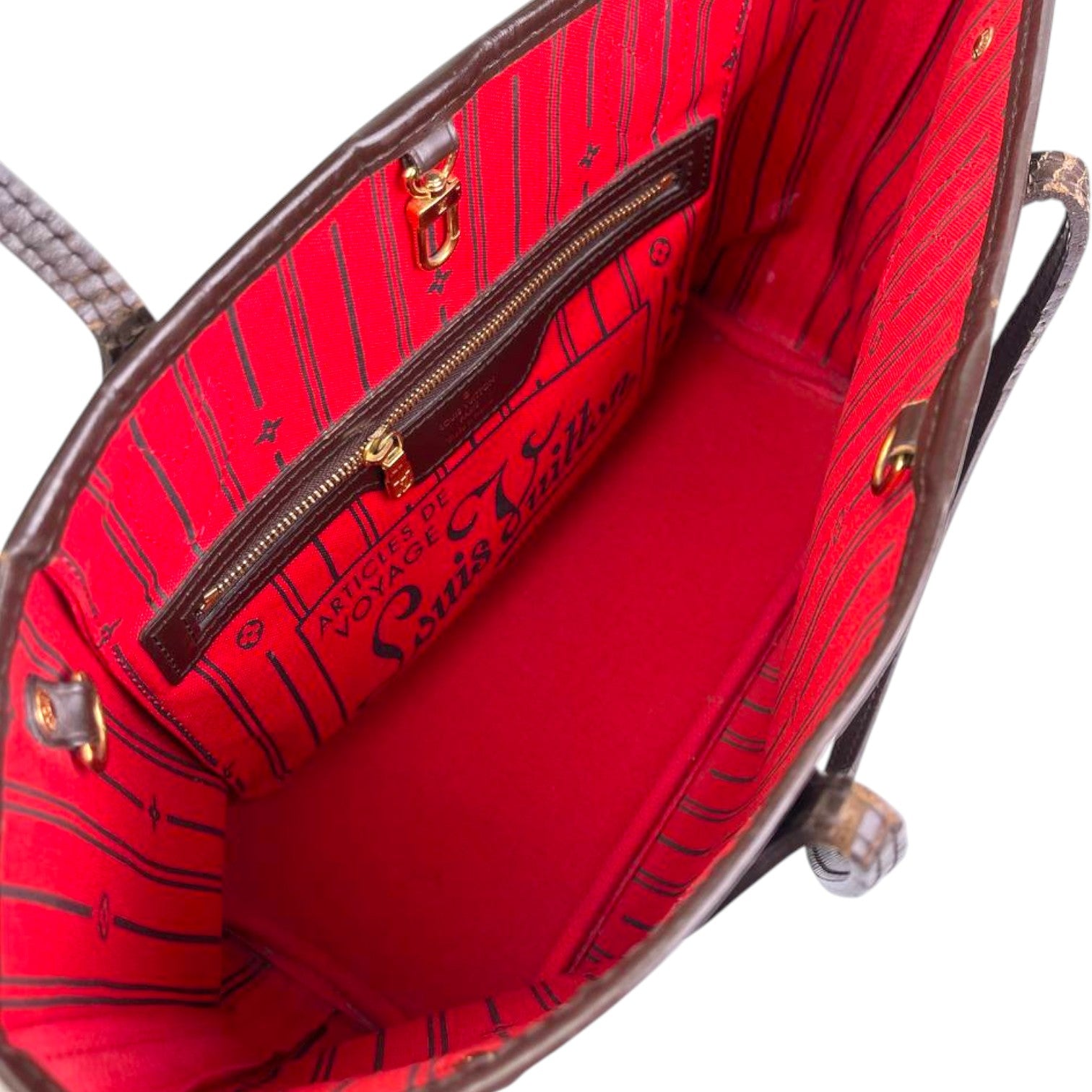 LV Neverfull PM Damier Ebene