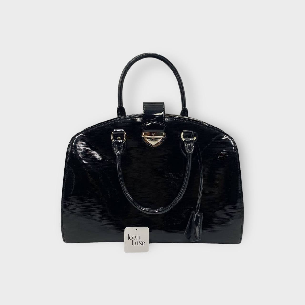 LV Epi Pont Neuf GM Noir Black Enamel