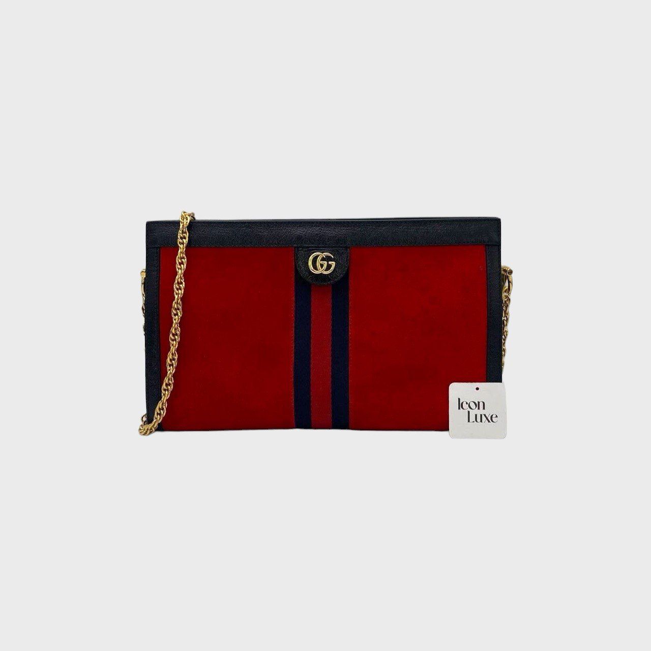 Gucci Red Ophidia Suede