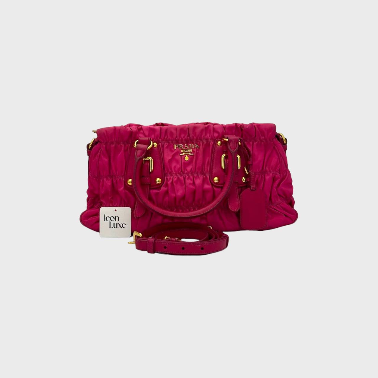 Prada Tessuto Gaufre in Pink