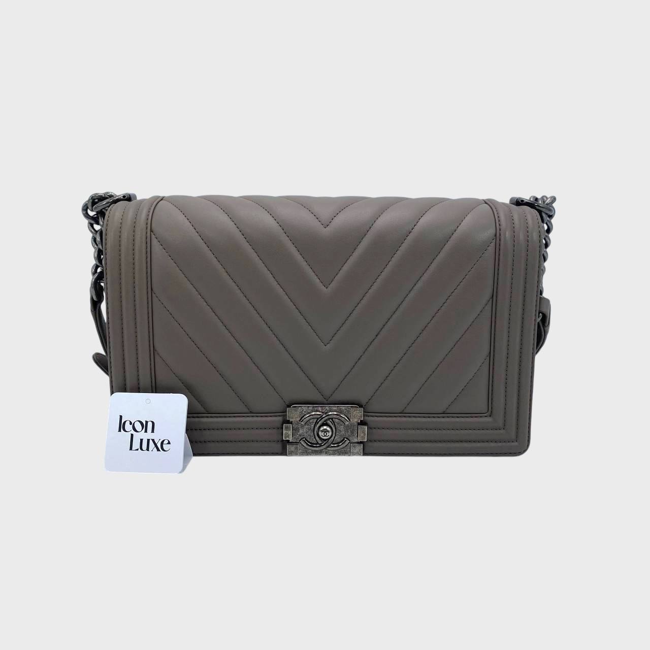 Chanel Le Boy Chevron Lambskin