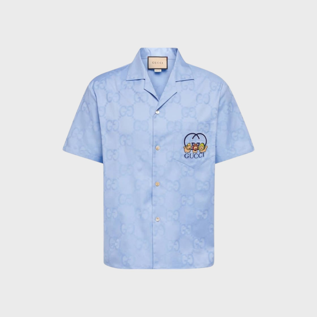 Gucci Jumbo GG Cotton Jacquard Bowling Shirt