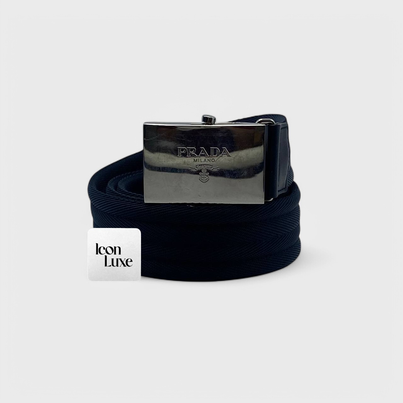 Prada Nylon Blue Belt