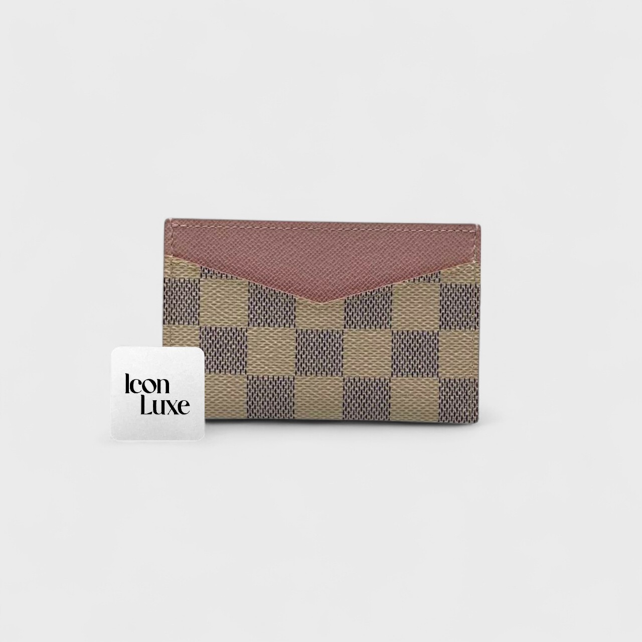Lv Card Holder Pink Damier (11cm)